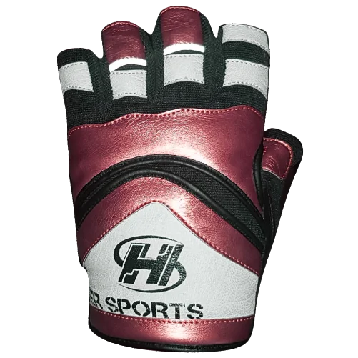 Men's Weight Lifting Gloves Leather Grip Gym Workout Bodybuilding