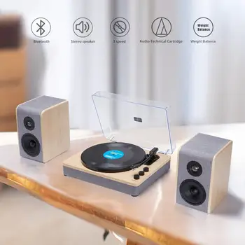 lp player with speakers