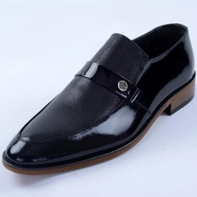 
Wholesale Manufacturer New Italy Design Pointed Leather Men Dress Shoes 