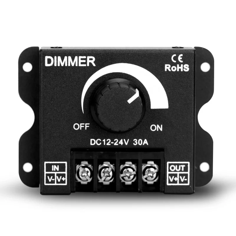LED Light Knob Controller Dimmer for LED Strip Light 5050 3538 5630 12V 24V