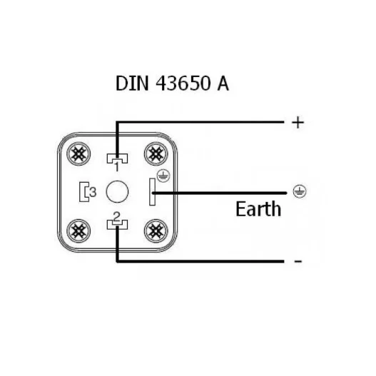 EL H550ZRC3U6RG3160 3 Cond w/ GRND Lighted DIN 43650 Type A Connector 24V DC 