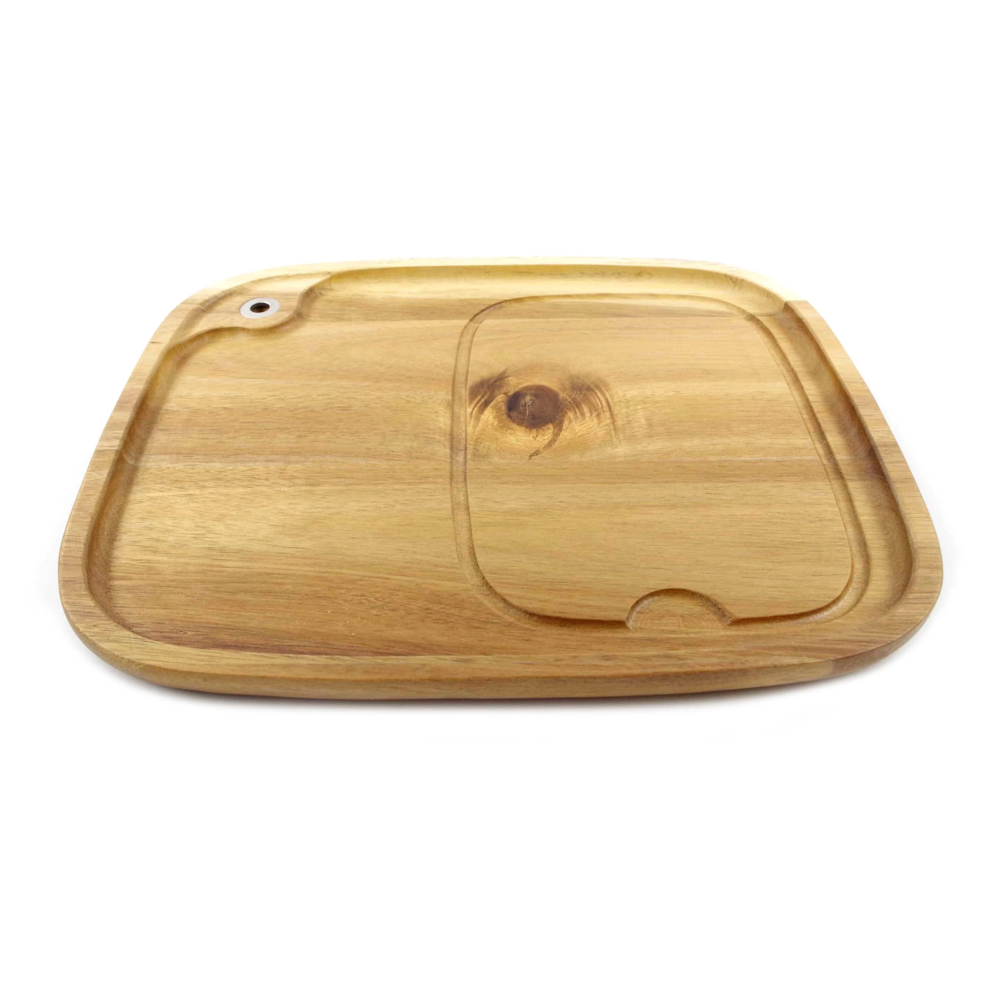 Premium Acacia Wood Bbq Platter For Serving Tray,Steak Serving Board