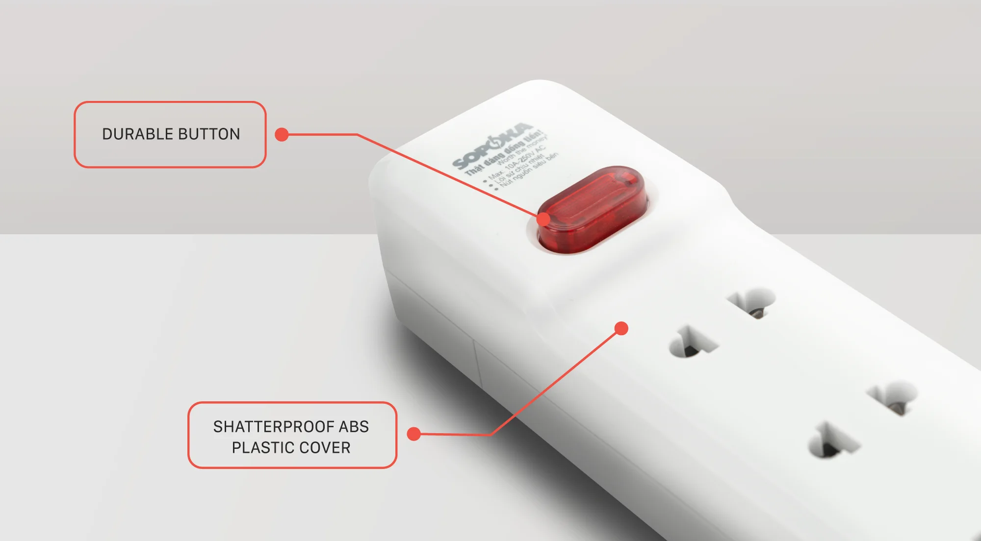 13a/250v Power Extension Socket Standard Electrical Power Strips