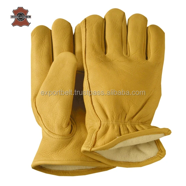 lorry drivers leather work gloves