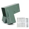 Easy Install 1-2-3 Heavy Duty Steel A-Frame Swing Bracket Green All Hardware Include 2 Brackets