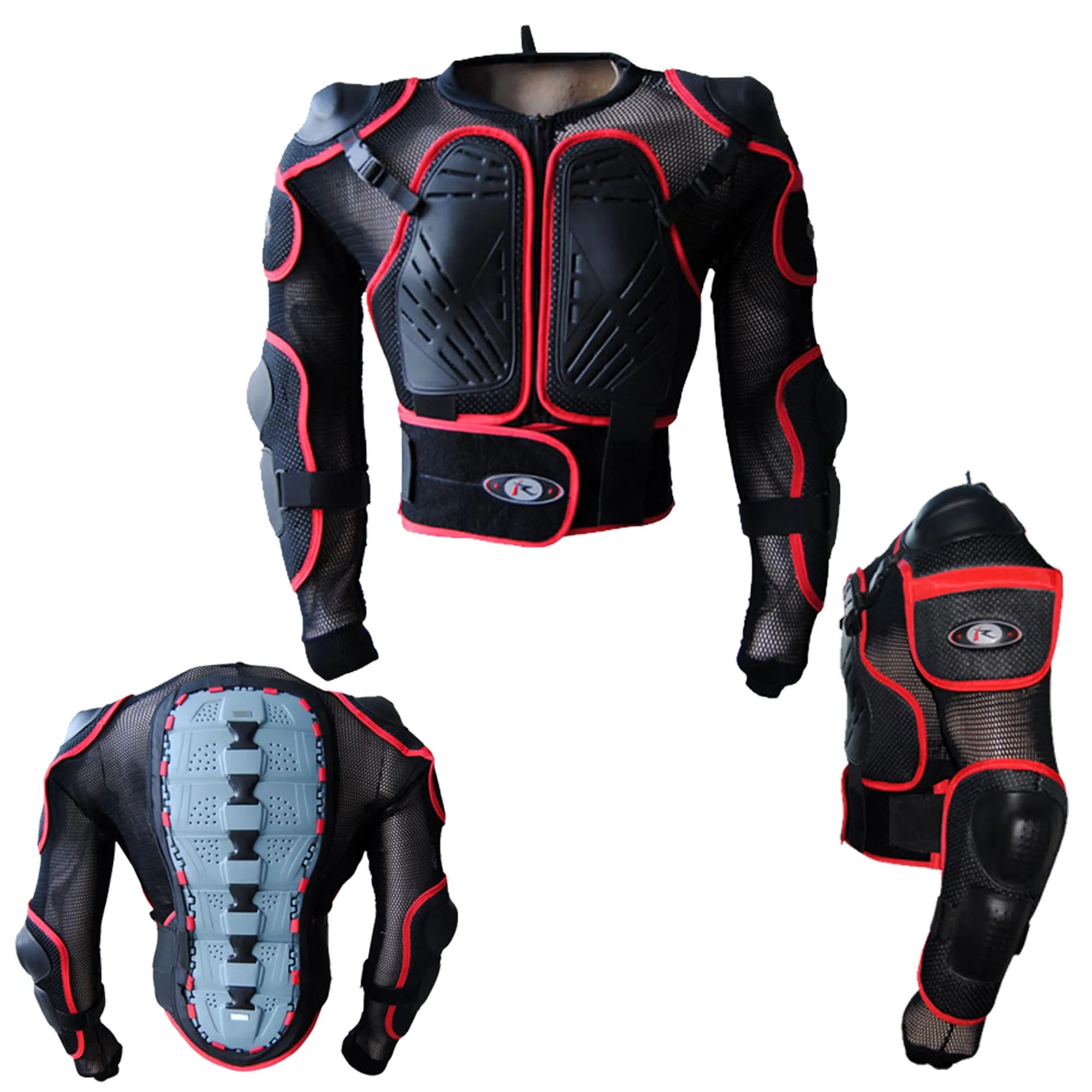 Mens Motorcycle Body Armours CE Approved Chest Shoulder Back Guard Protector Armors Spine Protection XL 