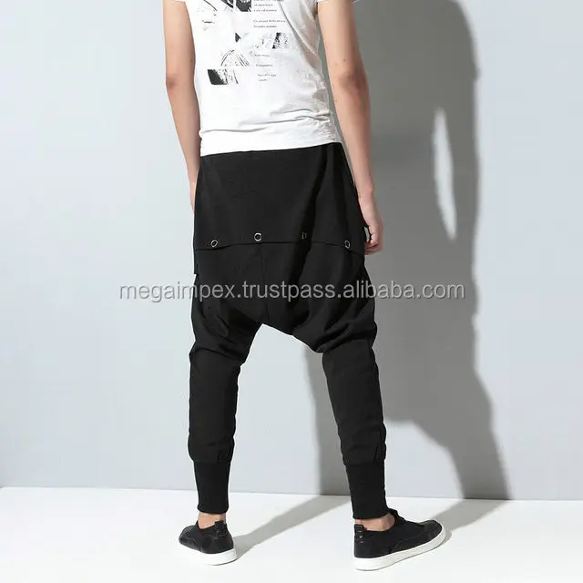 Wholesale 2022 Oem Men Fitted Blank Active Wear Drop Crotch Sweatpants