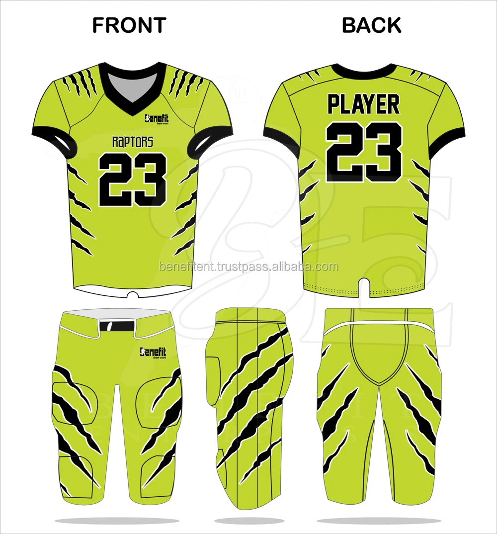 American Football Player's Uniform Mock-Up by Sanchi477