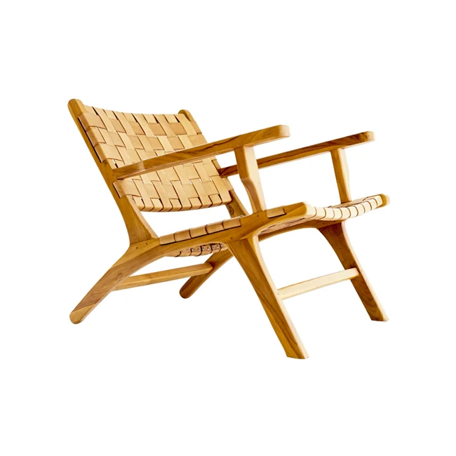 
Catherine Chaise Lounge with arm Wooden Teak 
