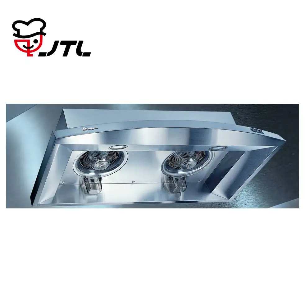 Smoke sensor wall mounted LED hidden range hood