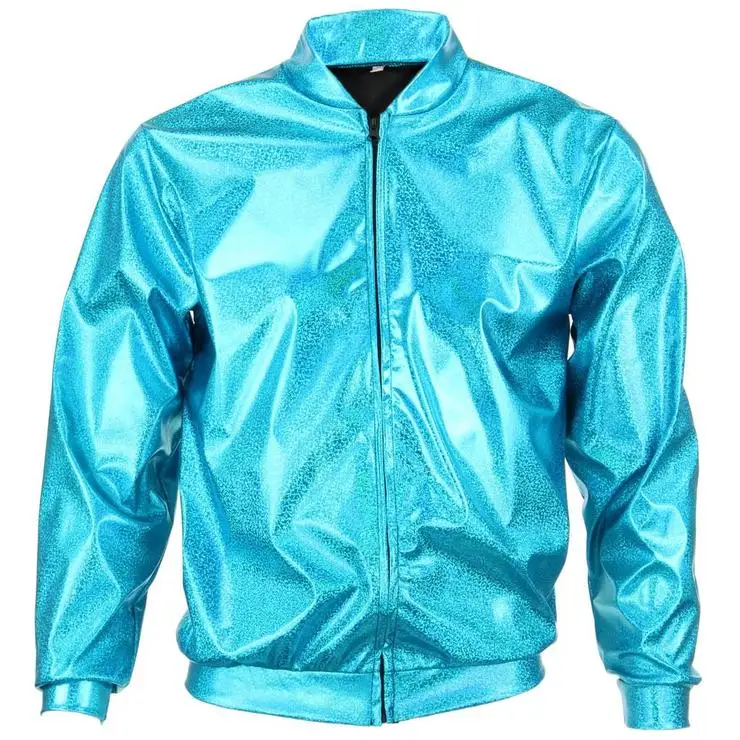 bomber jacket shiny