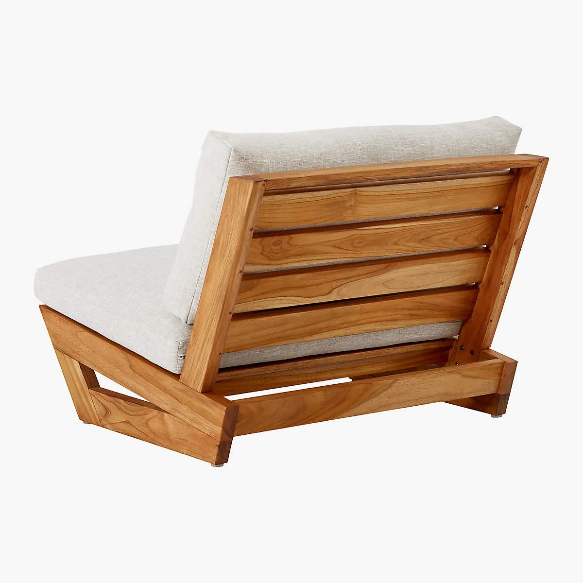 Modern Sofa Chair Outdoor Teak Wood Furniture Leisure Sofa Chair