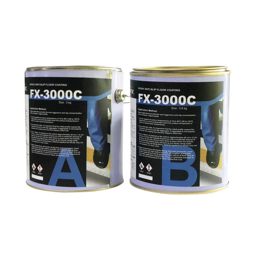 Anti Slip Floor Coating Epoxy Resin Black Flame Retardant Water