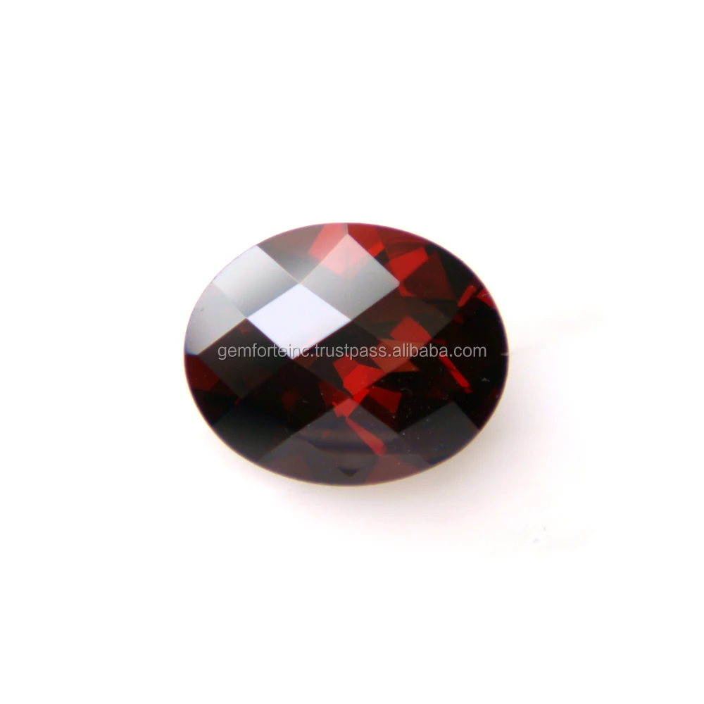 Natural Garnet Gemstone Emerald Cut Faceted Red Color High Quality ...