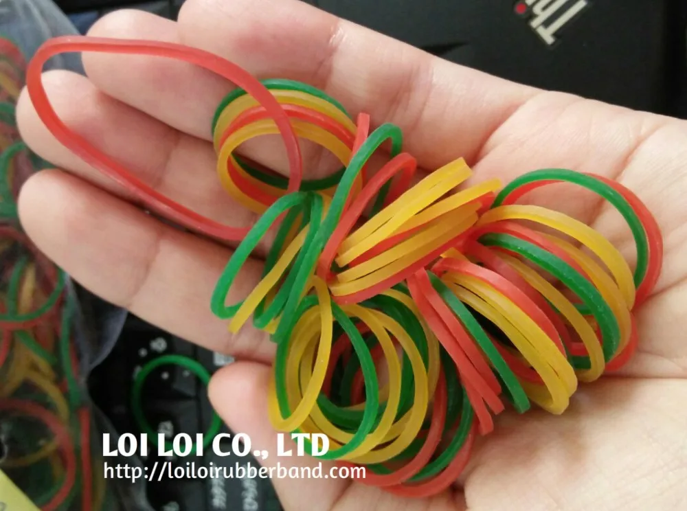Ecofriendly Cheap Latex Rubber Band Personalized Wide Rubber Band Durable Natural Rubber Band