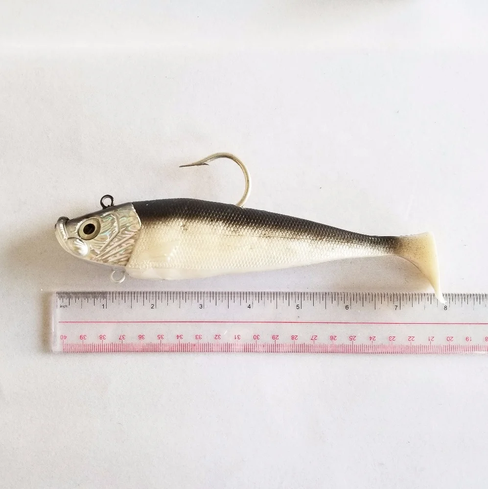 Oem Soft Plastic Lure Lead Head Diving Pvc Rubber Shad Lure Trolling