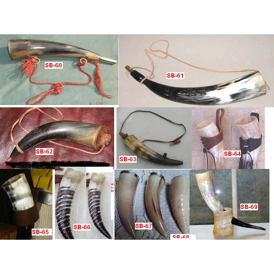 Viking Style Drink Horns For Viking Themed Bars And Home Decoration