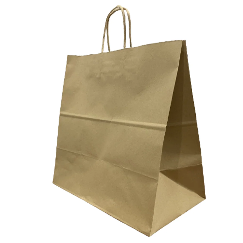 Wholesale Brown Kraft Paper Bags With Twisted Handle Paper Shopping Bag