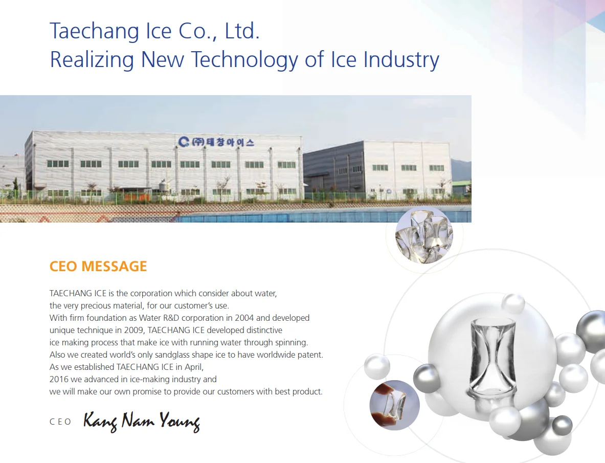 [TAECHANG ICE] SG-10S Sexy Ice making machine