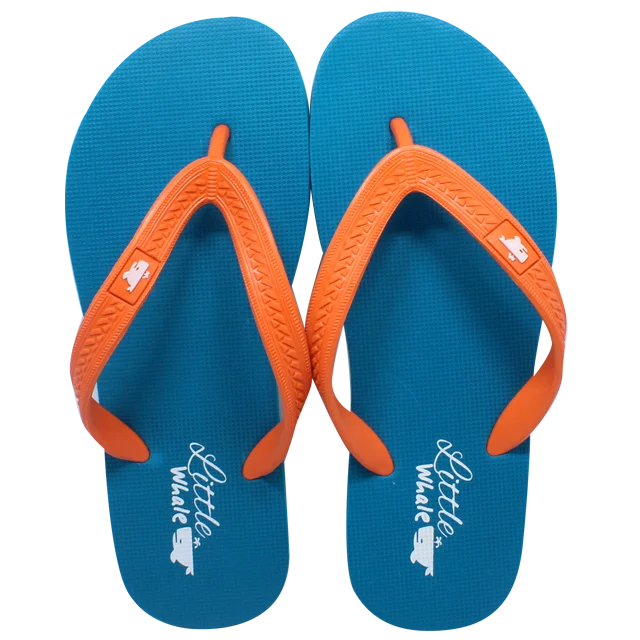 
Men Rubber Printed Slippers Flip Flops MR105 Turquoise/Orange 