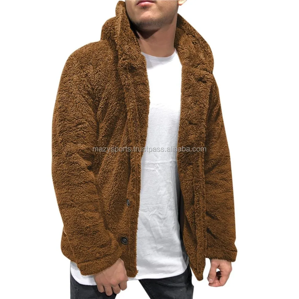 New Fashion Men Warm Teddy Bear Fleece Jackets Oversize Outwear Coats With Logo Buy Jackets Men S Jackets Coats Fleece Jacket Product On Alibaba Com