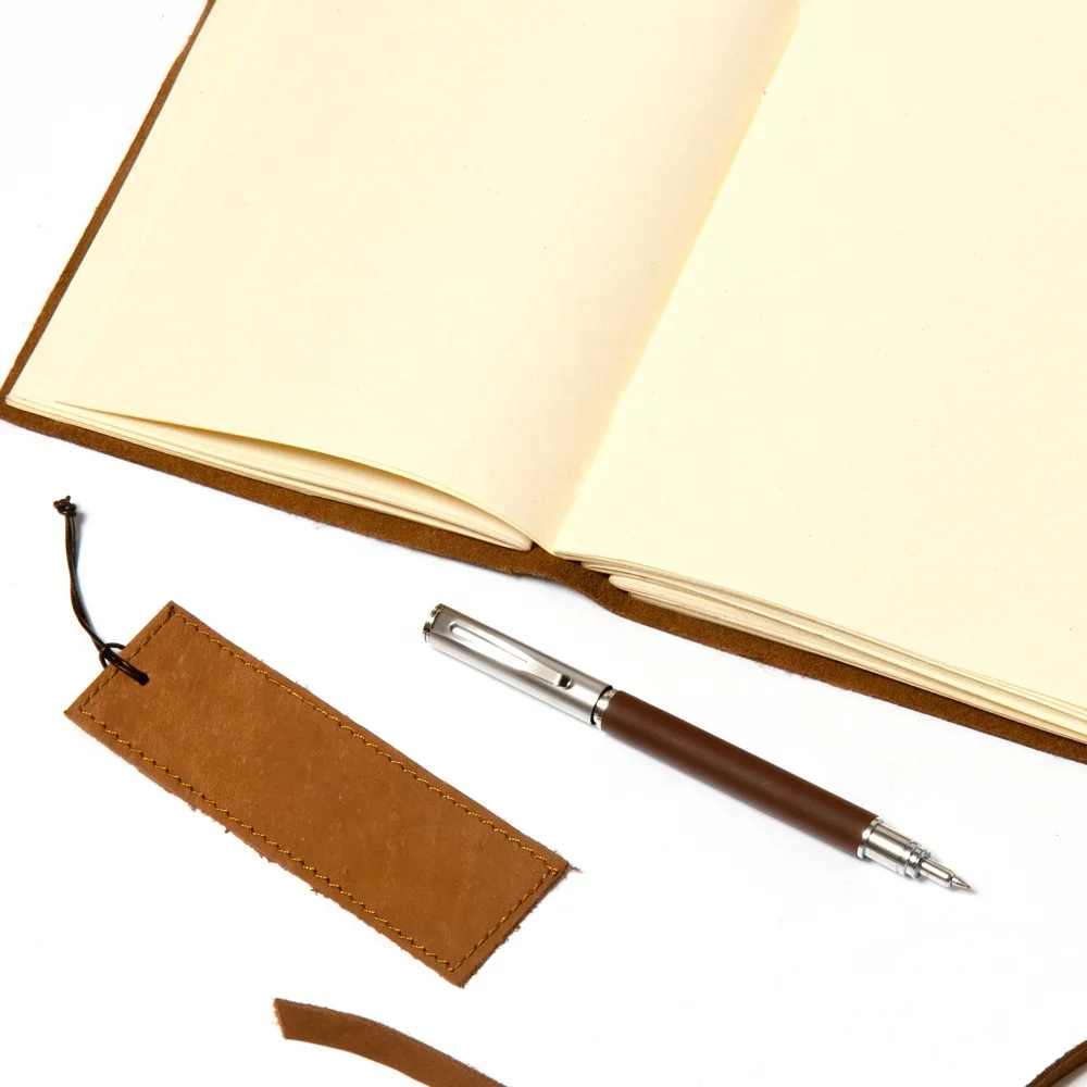 Genuine Leather Journal Gift Set With Pen,7x5 Inch Handmade Genuine