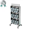 Free standing metal wire grid mesh wall display