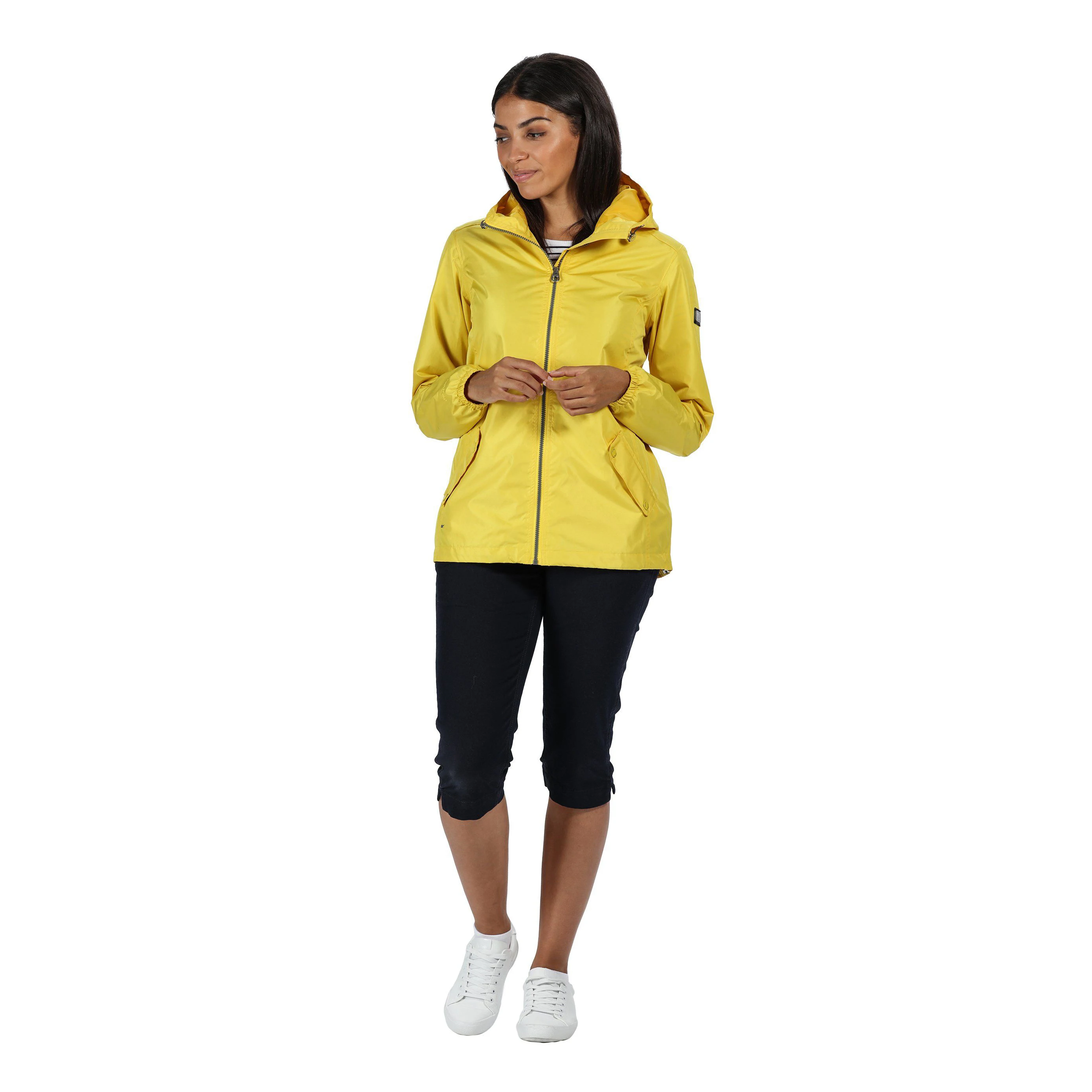 Women's Rain Proof Jackets Lightweight With Hoodie Wind Breaker Jacket