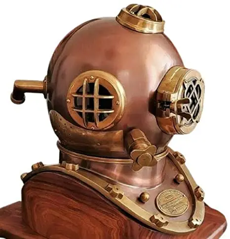 Antique Navy Boston Brass Morse Diving Helmet Scuba Divers Marine Sea Divers SCA 