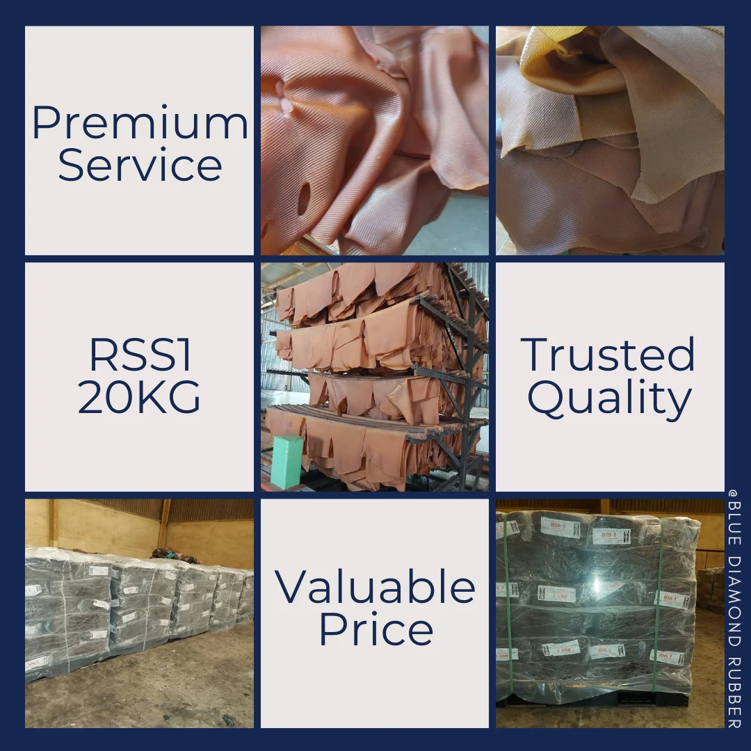 First Grade Ribbed Smoked Sheet / High Quality Raw Rubber Material