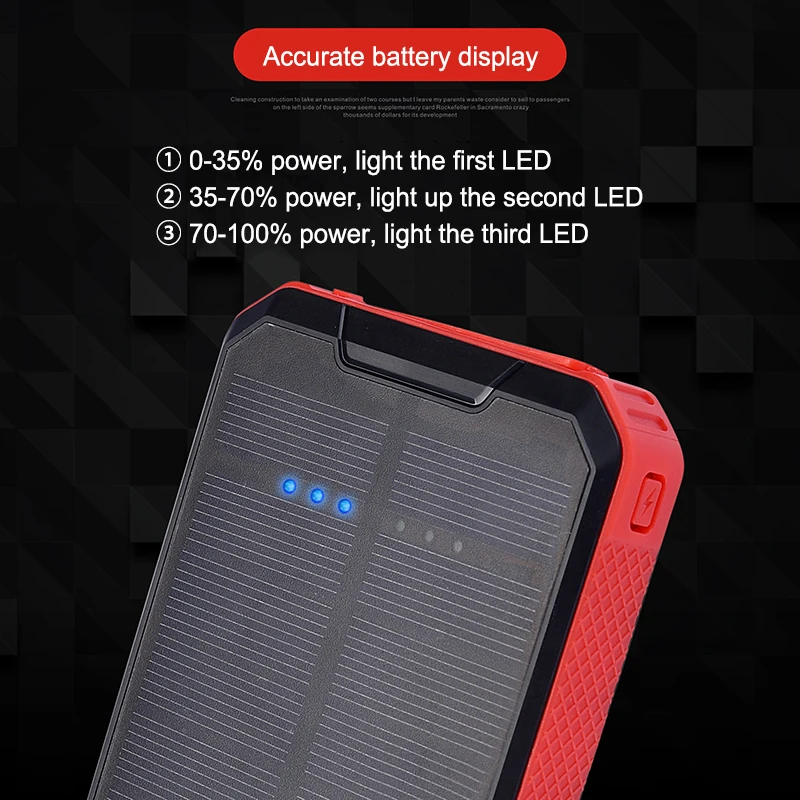 New 2 in 1 solar power 30000mah qi wireless charger power bank - ANKUX.COM