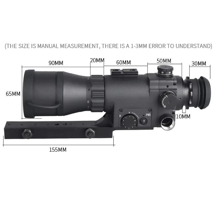 Mak350 4x Infrared Rifle Scope Night Vision Riflescope Hunting Night