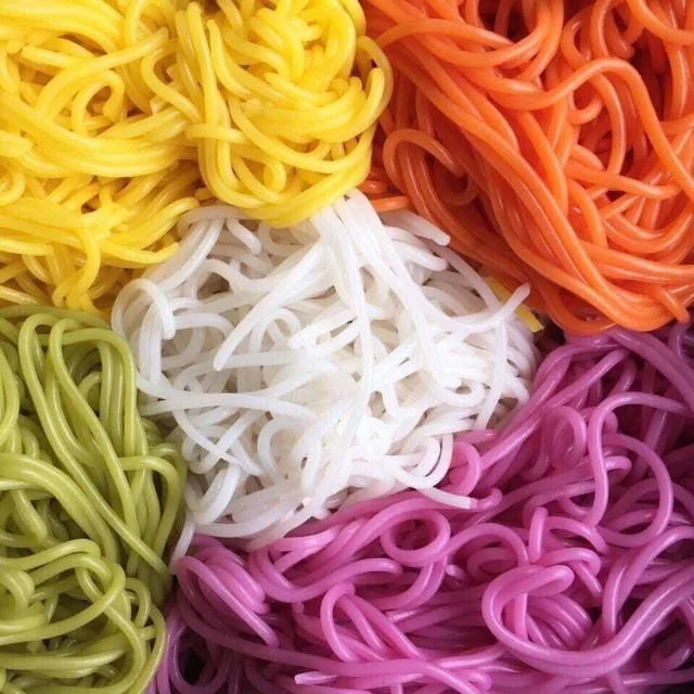 2022 On Sales Vietnam Fivecolor Rice Noodles/ Multicolor Vermicelli From Vegetable // Crystal