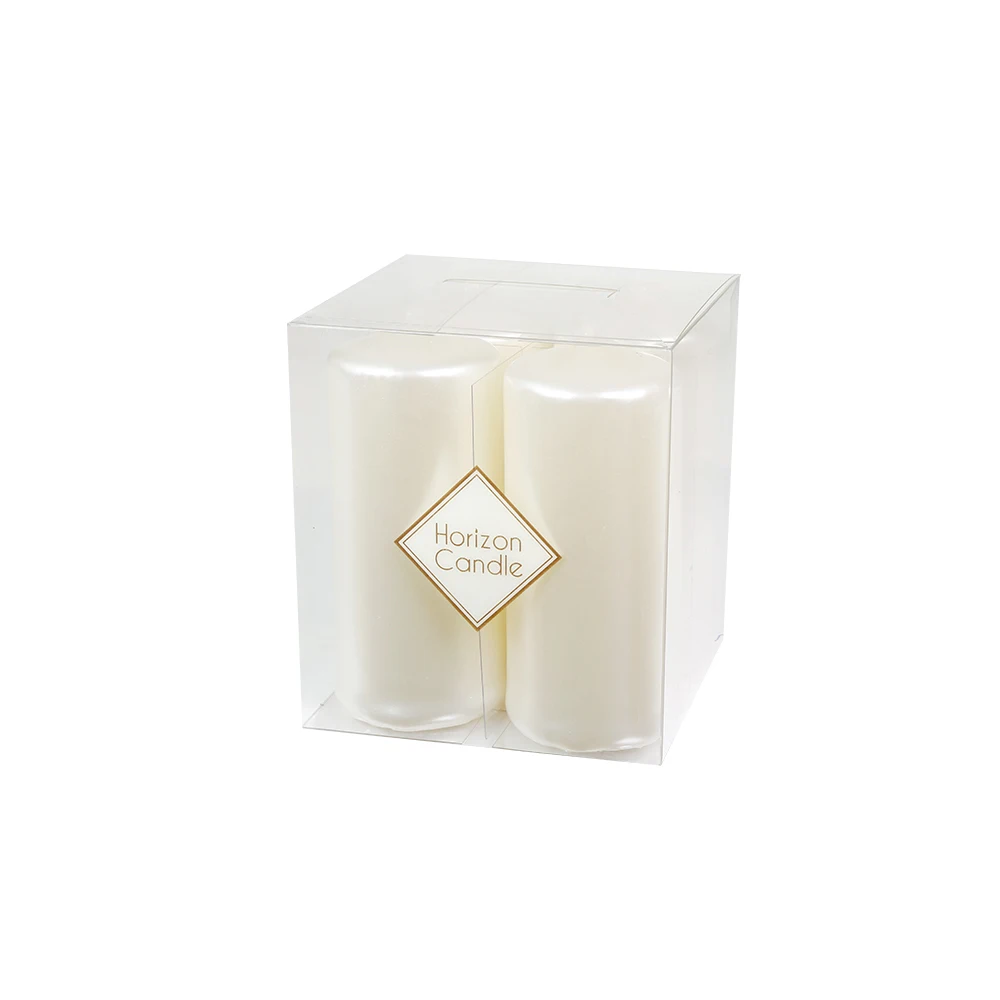 Horizon 4 Metallic Pearl Pillar Candles Premium European Quality 7hours