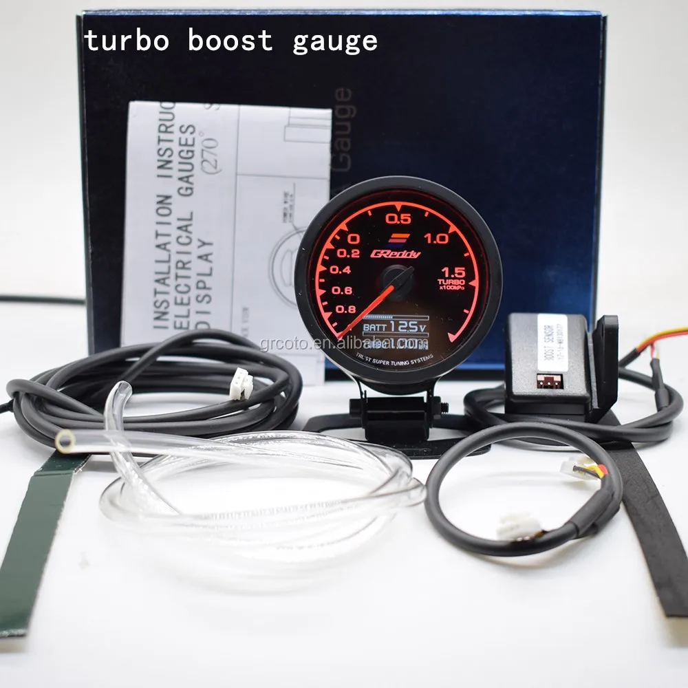 2.5" Car Turbo Boost Gauge 3BAR＋Boost Sensor＋Turbo Boost Controller Kit 1-30PSI 