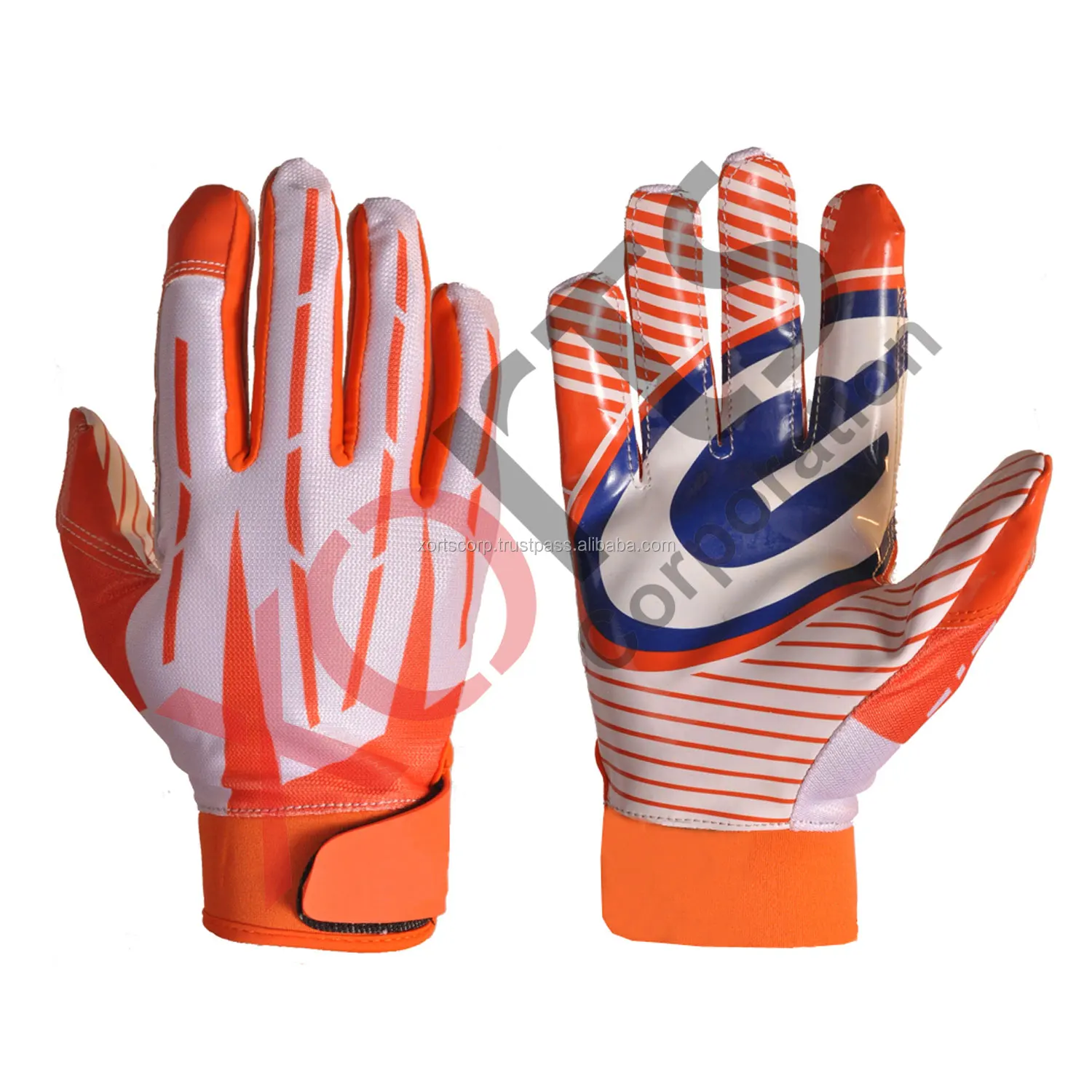 Custom Made American Football Receiver Football Gloves - Buy Football
