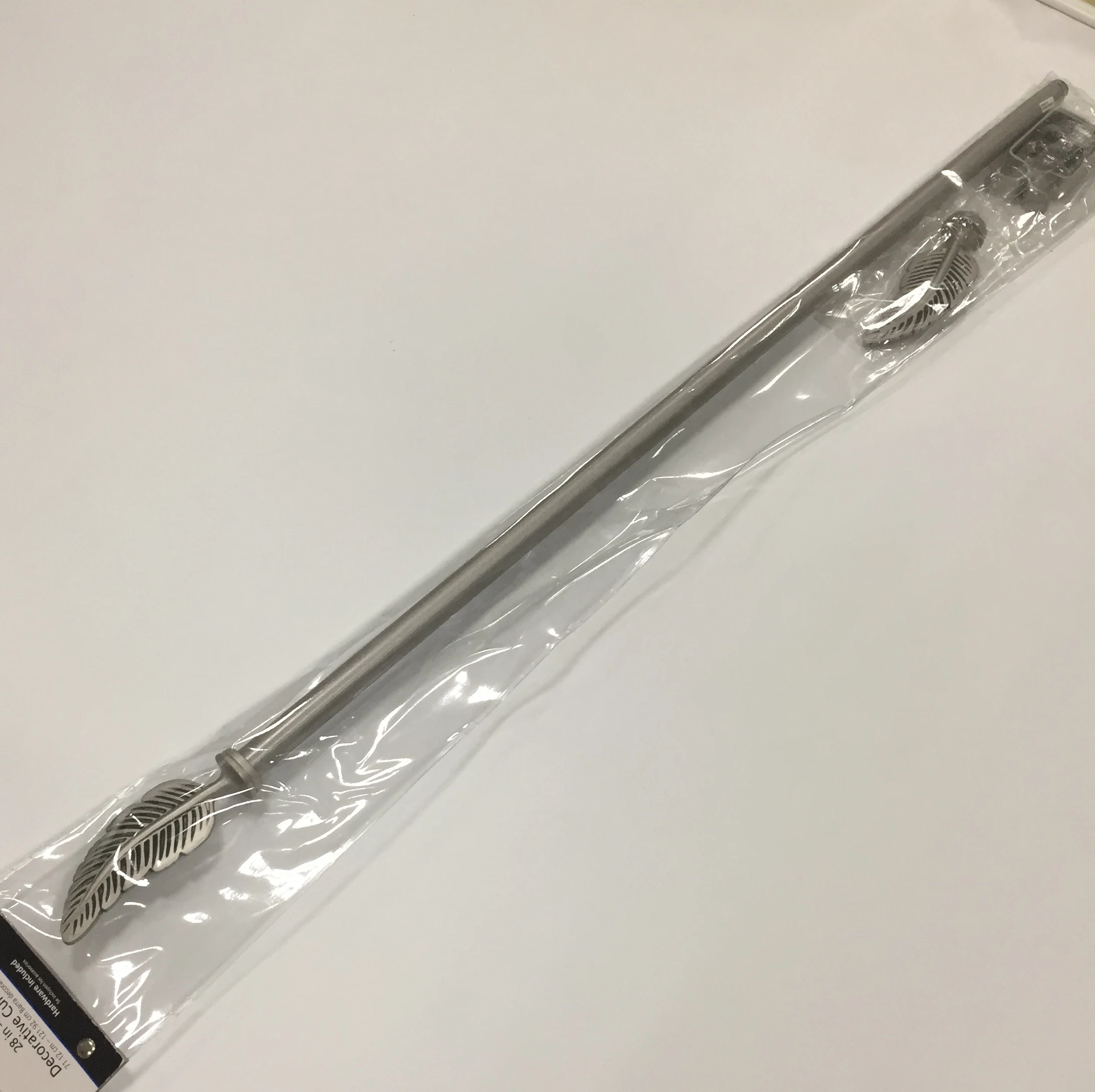 drapery hardware plastic decorative curtain rod with accessories