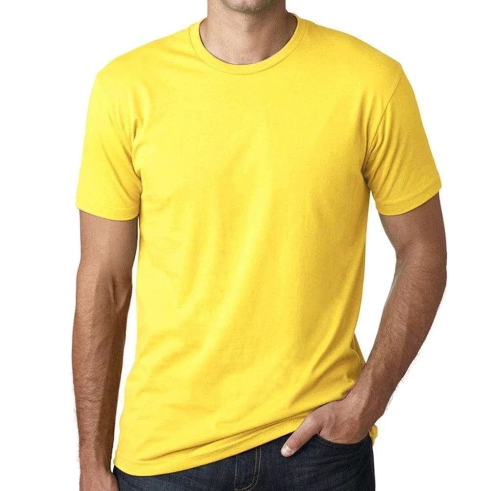 plain yellow tee shirt