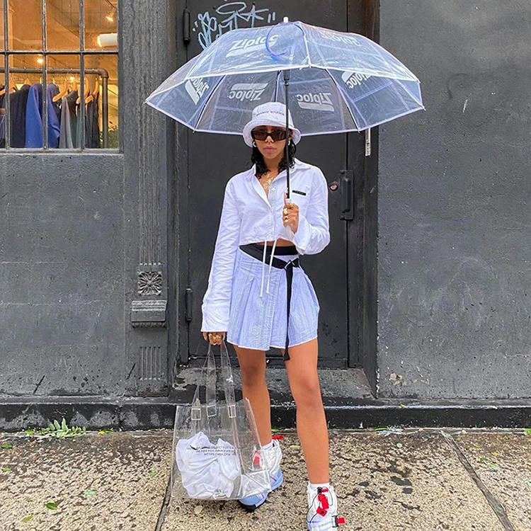 
Autumn Single Breasted Drawstring White Long Sleeve Shirts Women Tops 