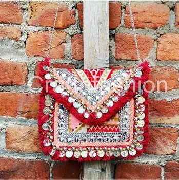 beaded sling bag