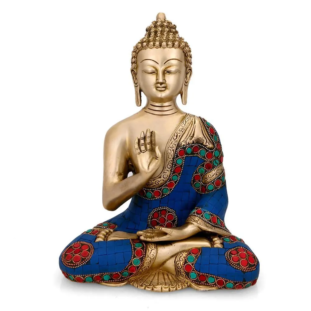 Abhaya Buddha Idol Tibet Buddha Brass Statue-buddhist Buddhism ...