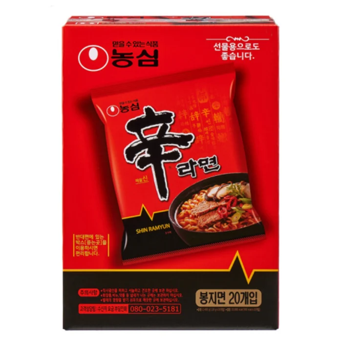 
Nongshim Shin Ramyun 120x20 ea, South korean instant noodles, ramen 
