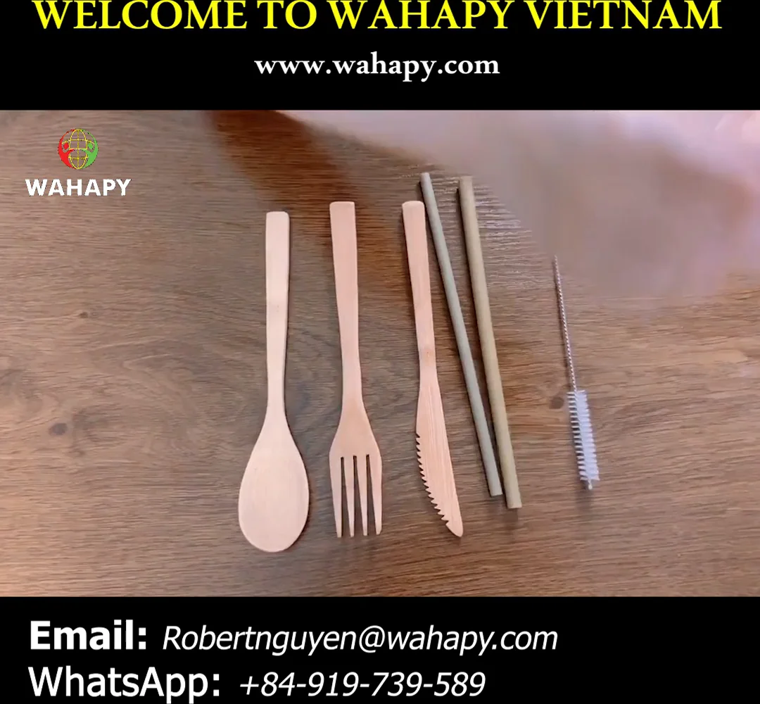 Export Bulk Bamboo Products In Vietnam_bamboo Cutlery Flatware With