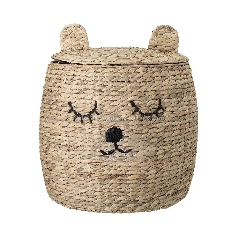 Animal Shape Wicker Laundry Basket Kids Storage Hamper Baskets Cheap