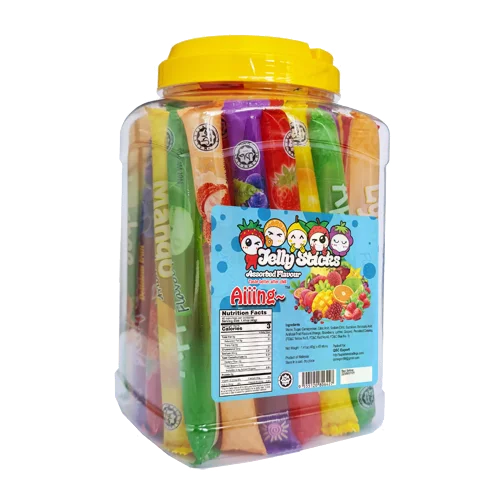Aiiing Jelly Stick Jar 40g Assorted Fruity Mixed Flavour Jelly Stick Jelly Straw Buy