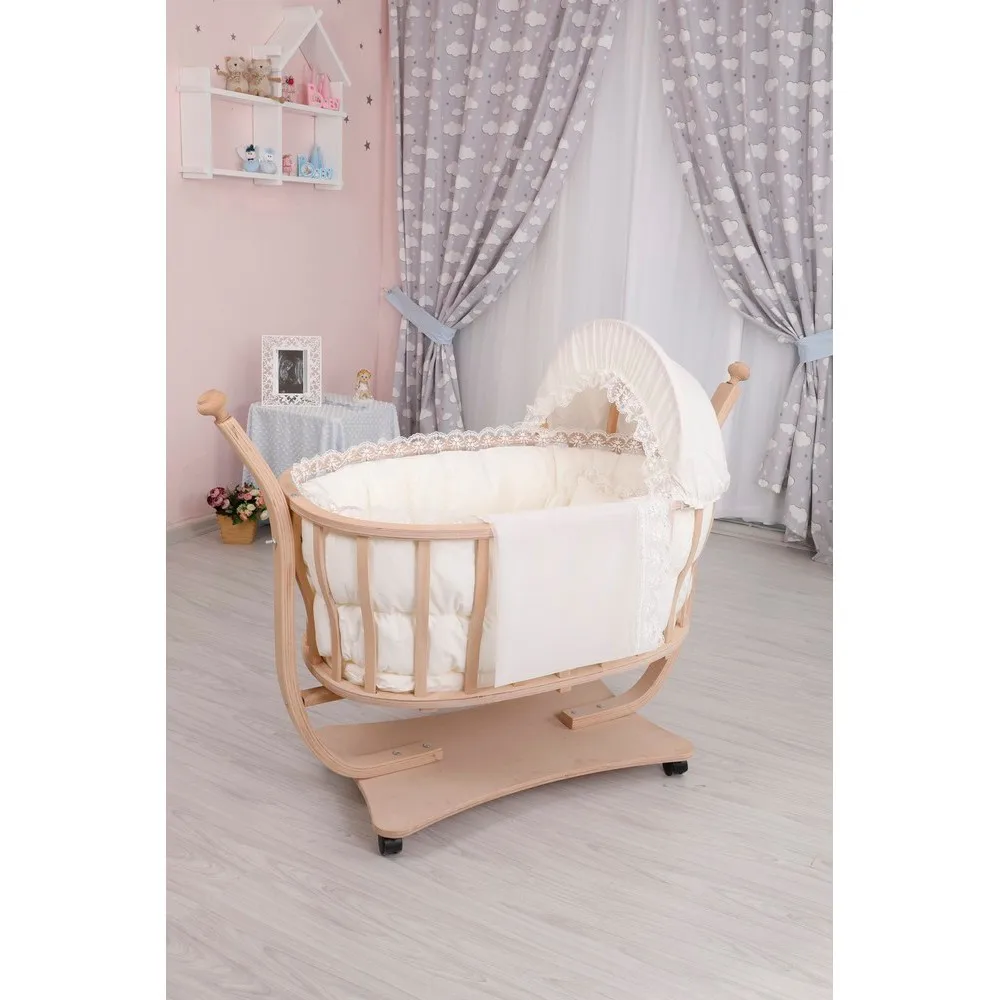wooden cradle for baby online