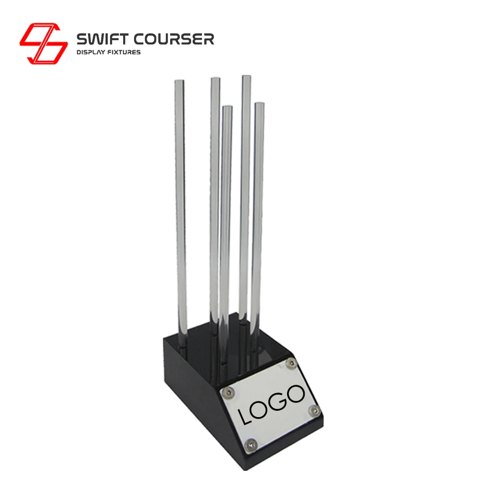 Acrylic 5holder Golf Club Grip Box Display Stand Putter Transparent