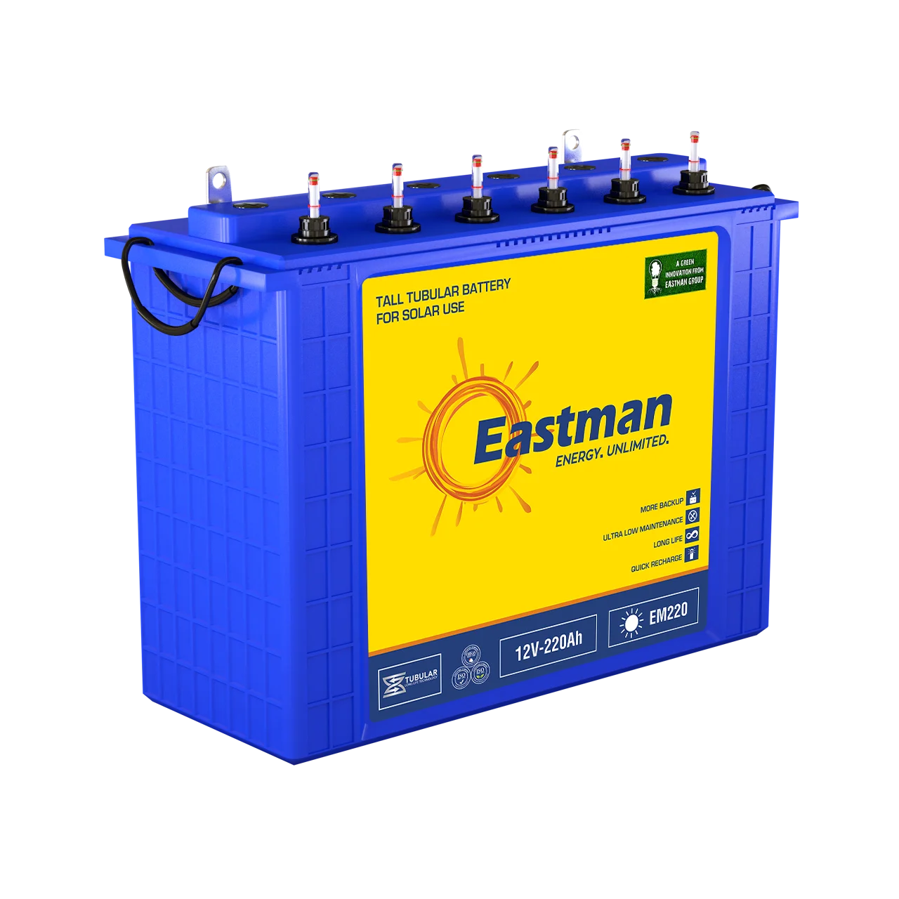 Eastman L Type 12v Terminal Tubular Rechargeable Battery With High ...