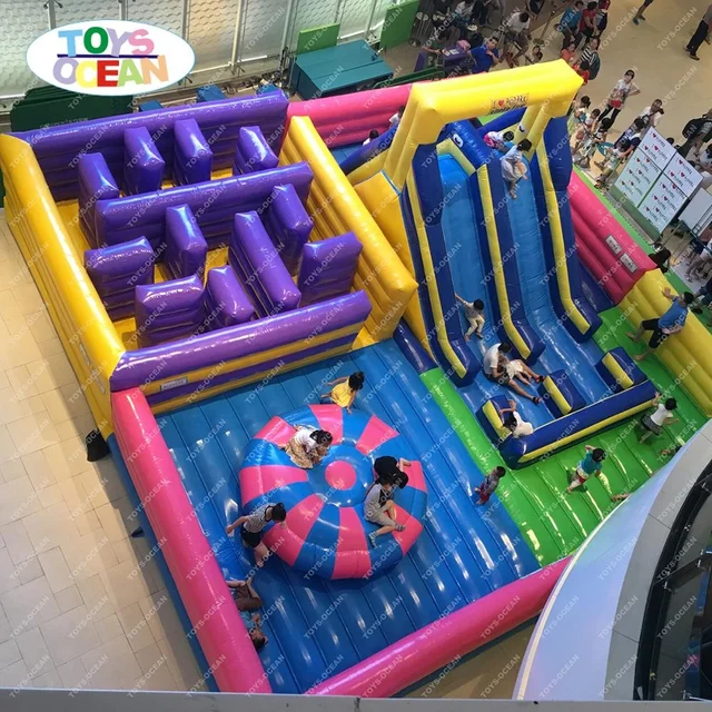 Used inflatable jumping amusement outdoor playground for sales