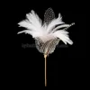 Feather Flower Stem/Feather Floral Pick For Even Party Decoration